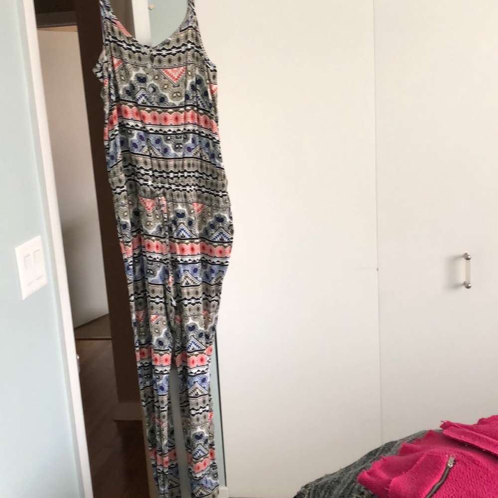 Aztec spaghetti strap jumper